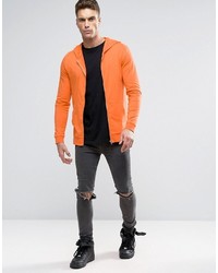 Sweat à capuche orange Asos