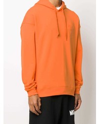 Sweat à capuche orange Moschino