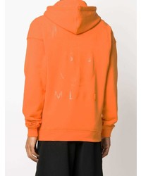 Sweat à capuche orange Moschino