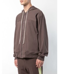 Sweat à capuche pourpre foncé Rick Owens