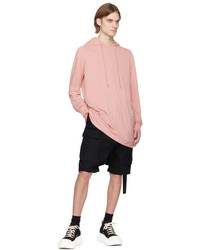 Sweat à capuche rose Rick Owens DRKSHDW