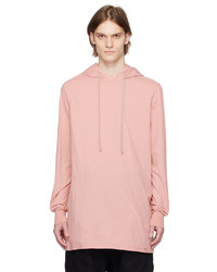 Sweat à capuche rose Rick Owens DRKSHDW