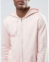 Sweat à capuche rose Asos