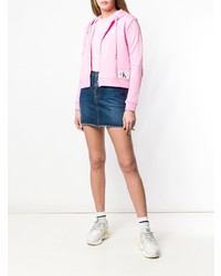 Sweat à capuche rose Calvin Klein Jeans