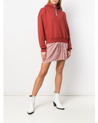 Sweat à capuche rouge Eckhaus Latta