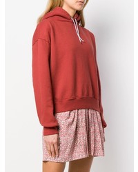 Sweat à capuche rouge Eckhaus Latta