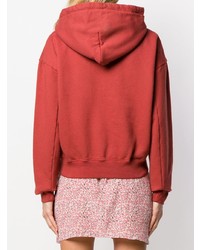 Sweat à capuche rouge Eckhaus Latta