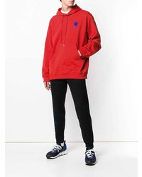 Sweat à capuche rouge Kenzo