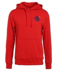 Sweat à capuche rouge Element