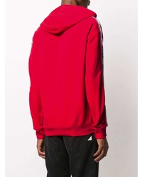 Sweat à capuche rouge Moschino