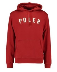 Sweat à capuche rouge Poler