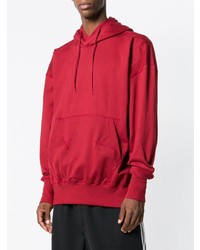 Sweat à capuche rouge Y-3