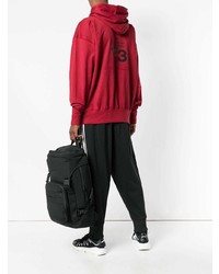 Sweat à capuche rouge Y-3