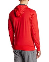 Sweat à capuche rouge