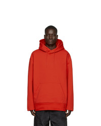 Sweat à capuche rouge Y-3