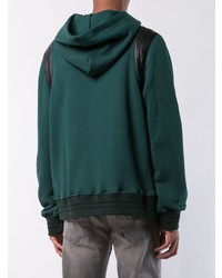 Sweat à capuche vert foncé Amiri