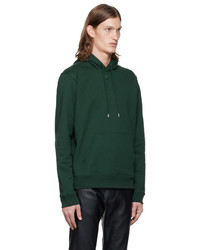 Sweat à capuche vert foncé Courrèges