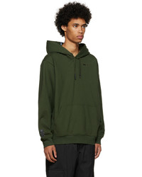 Sweat à capuche vert foncé McQ