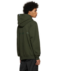 Sweat à capuche vert foncé McQ