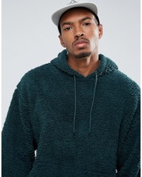 Sweat à capuche vert foncé Asos