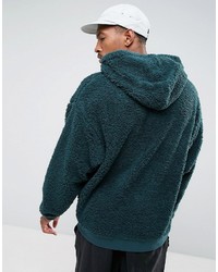 Sweat à capuche vert foncé Asos