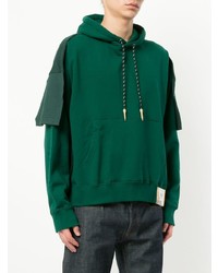 Sweat à capuche vert foncé Maison Mihara Yasuhiro