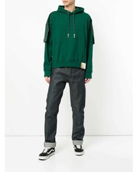 Sweat à capuche vert foncé Maison Mihara Yasuhiro