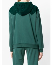 Sweat à capuche vert foncé Pinko