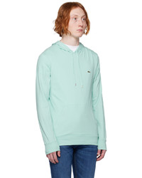 Sweat à capuche vert menthe Lacoste