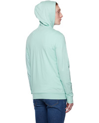 Sweat à capuche vert menthe Lacoste