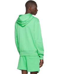 Sweat à capuche vert menthe Acne Studios