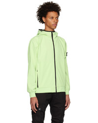 Sweat à capuche vert menthe Stone Island