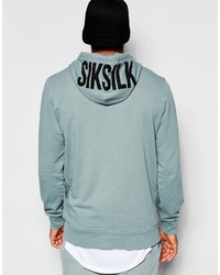 Sweat à capuche vert menthe Siksilk