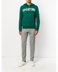 Sweat à capuche vert MSGM