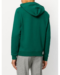 Sweat à capuche vert MSGM