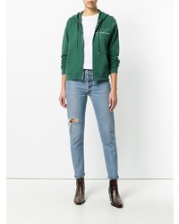 Sweat à capuche vert Calvin Klein Jeans