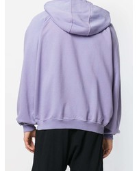 Sweat à capuche violet clair Haider Ackermann