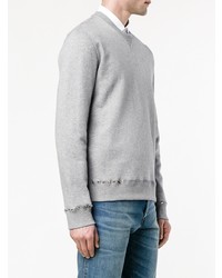Sweat-shirt à clous gris Valentino