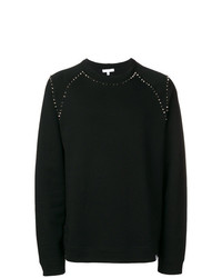 Sweat-shirt à clous noir Versace Collection