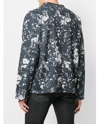 Sweat-shirt à fleurs gris foncé McQ Alexander McQueen