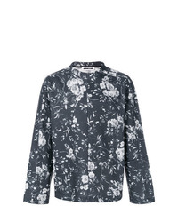 Sweat-shirt à fleurs gris foncé McQ Alexander McQueen
