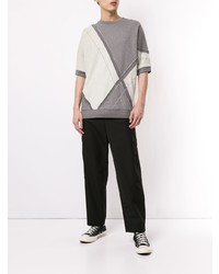 Sweat-shirt à patchwork gris 3.1 Phillip Lim
