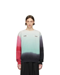 Sweat-shirt à patchwork multicolore