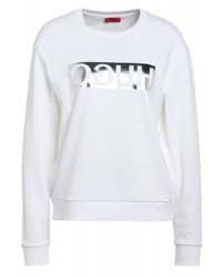 Sweat-shirt blanc Hugo Boss