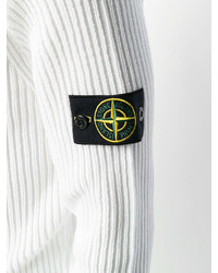 Sweat-shirt blanc Stone Island