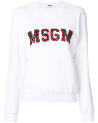 Sweat-shirt blanc MSGM