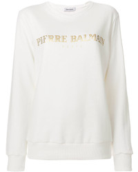 Sweat-shirt blanc PIERRE BALMAIN