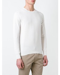 Sweat-shirt blanc Paolo Pecora