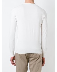 Sweat-shirt blanc Paolo Pecora