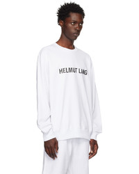 Sweat-shirt blanc Helmut Lang
